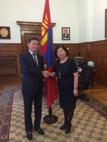 Встреча с послом Монголии, Москва, 26 сентября 2016
